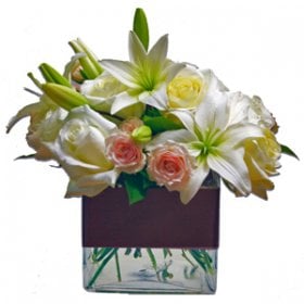 Contemporary Lilies & Roses