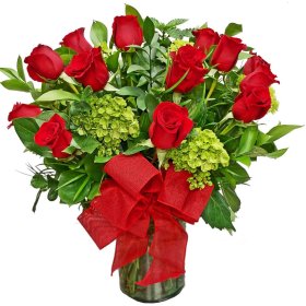 Luxe Long Stem - Premium Dozen Red Roses