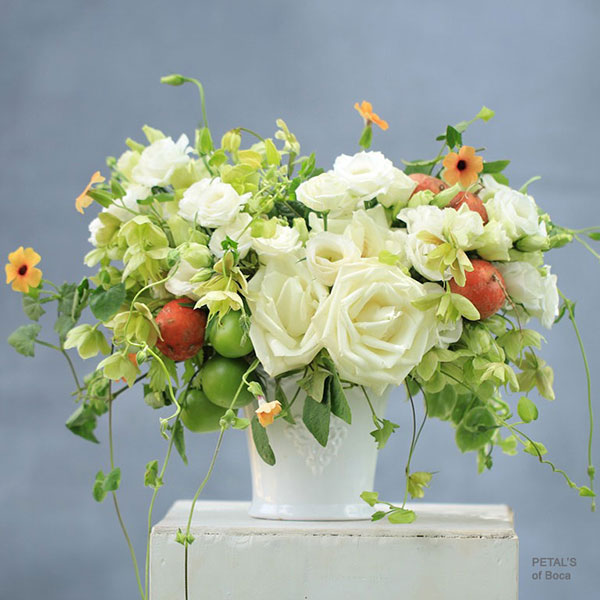 Flowers, Vegetables & Vines-Summer Flower Centerpiece
