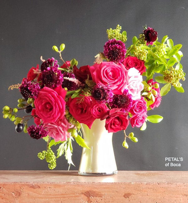 Plum Tone Flower Arrangement