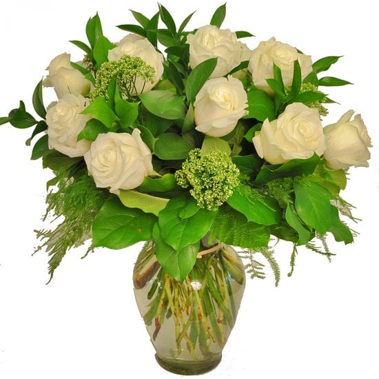 A Dozen White Roses - Click Image to Close