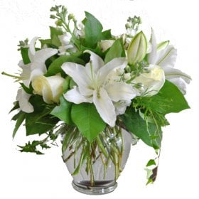 PG White Roses & Lilies