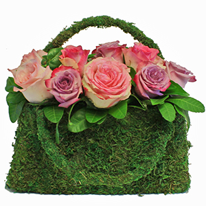 Large Handbag of Roses (Limited Colors Available) - Click Image to Close